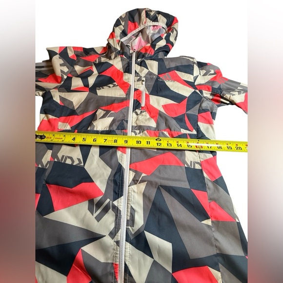 Adidas Women’s Running Windbreaker Jacket - Bold Geometric Print - Picture 9 of 11